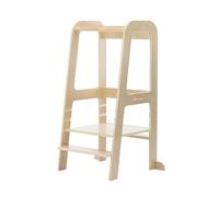 Bebeconfort Hoya Torre Montessoriana Bambini 1,5-6 anni (30 kg), 3 Altezze Regolabili, Torre di Apprendimento in Legno, Peso 6,2 kg, Legno Verniciato Extra Durata, Piedini Sicurezza, Natural Wood