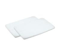 Bebeconfort Lenzuola 100% Cotone, Set da 2, Bianco | Compatibile con le Culle Fianco Letto Amara, Calidoo e Zina