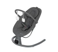 Bebeconfort Melilo - Altalena per bambini, rilevamento automatico del movimento, schienale regolabile, 0-6 mesi, 12 canzoni rilassanti e 5 suoni naturali, cintura a 5 punti, grafite minerale