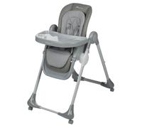 Bebeconfort Olea, seggiolone, 0-3 anni, 0-15 kg, regolabile in modo continuo, 9 posizioni di altezza e 3 angoli di inclinazione, facile da pulire, 4 ruote girevoli, compatto pieghevole, Mineral Gray