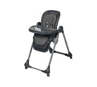 Bebeconfort Olea Seggiolone pappa bimbo, 0-3 anni, 0-15 kg, Seggiolone pappa pieghevole e reclinabile 3 posizioni, 9 Altezze, Facile da pulire, 4 ruote piroettanti, Chiusura compatta, Tinted Graphite
