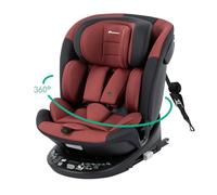 Bebeconfort RevolveFix 360 i-Size Girevole 360, Seggiolino Auto 0-36 Kg, 0-12 anni, ISOFIX con Top Tether, Seggiolino Reclinabile 6 Posizioni, 12 Posizioni Poggiatesta, Tessuti Traspiranti, Dual Red