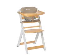 BEBECONFORT - Seggiolone Pappa Timba con Cuscino e Vassoio - Light Wood / Beige