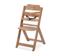 Bebeconfort Timba Seggiolone Evolutivo in Legno, 6 mesi-99 anni, 110 kg, Seggiolone Pappa per Bambini con Vassoio, Seduta e Poggiapiedi Regolabili, Compatibile con Sdraietta Timba Baby,Legno Naturale