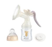 Bebeconfort Tiralatte Manuale, Tiralatte in Silicone, Kit Tiralatte Manuale, con Biberon 150 ml incluso, Colore Sand