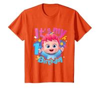 Bebefinn È Il Mio Primo Compleanno, Bambini Maglietta, Bambini, Arancio, 2 Anni