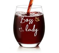 BeBeiZi Regali per Boss Lady - Bicchiere da vino per chef, donne, compleanno, Natale - To Go, 520 ml