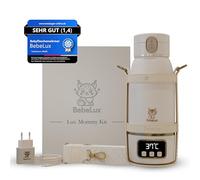 BEBELUX V2 Lux Mommy Kit scaldabiberon - La confezione regalo definitiva per te e i tuoi cari, temperatura perfetta in 2 minuti, 15 bottiglie per carica, senza BPA e sterilizzazione fino a 100 °C