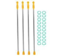 BEBEMOKO 1 set di bastoncini telescopici per tubo in acciaio inox, asta spray per tubo in plastica