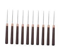 BEBEMOKO 10 Pezzi Pz Punteruoli con Manico in Legno per Cucito e Riparazione Scarpe Strumenti Awl per Pelle e Tessuti Kit DIY per Lavori Manuali Facile da Usare e Impugnatura Ergonomica