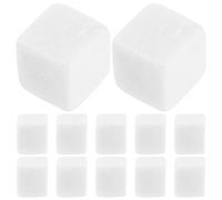 BEBEMOKO 12pcs Ice Cream Whisky Stone Ice Cubes Chilling Pellet The Rock Conveniente Ice Cube Balls Pietra Riutilizzabile Vino Rocce Convenienti Pietre di Vino Whisky Rocks Cubi di vino Marmo Bianco