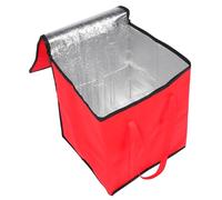 BEBEMOKO 1pezzi Borsa Termica Per Consegna Di Cibo Isolante Lunch Box Borsa Bento Conservazione Calore Maniglia Facile Trasporto Spazio Vassoi Scatole Non Spesso Alluminio Resistente Durevo