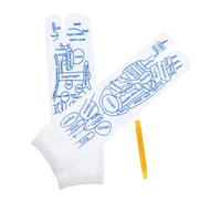 BEBEMOKO 1set Massaggianti Per Riflessologia Elastiche Con Schemi Digitopressione e Pennino Per Dei Comfort Per e