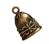 BEBEMOKO 2 Pezzi Pendenti Campanella in Ottone retrò per Creazioni Te Charm Decorativo per Portachiavi e Borsa Design Unico e Artigianale in Rame