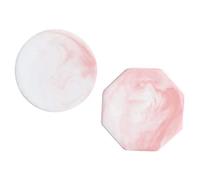 BEBEMOKO 2 pezzi Piastra Sigillante per Cera con Motivo Marmorizzato Supporto in Ceramica Resistente al Calore per Timbro Sigillo Ceralacca Pad Reutilizzabile per Sigillatura Lettere e