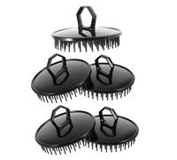 BEBEMOKO 5 Pezzi Pettine Per Capelluto in Plastica Morbida Portatile Per Capelli Esfoliante Antiforfora Stimolatore Del Cuoio Capelluto Strumento Per Trattamento Dei Capelli Adatto a Tutti