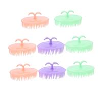 BEBEMOKO 8 Pezzi Shampoo Capelli Massaggiatore Capelli Portatile per Pulizia e Stimolazione del Capelluto Materiale Sicuro e Durevole e Prevenire Caduta