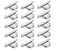 BEBEMOKO Accessori per Spille 40 Pezzi, Spille Rotonde Base Castone 2.5Cm, Argento, Kit per Creazione Gioielli e Personalizzazione Zaini