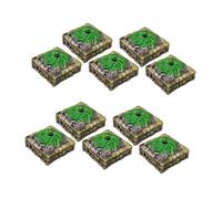 BEBEMOKO Base per Albero Simulato in Miniatura per Decorazione Fai da Te 10 Pezzi per Paesaggio e Scenografia in Miniatura
