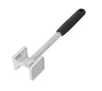 BEBEMOKO Batticarne Multifunzione in Alluminio Nera con Impugnatura Ergonomica Superficie per Intenerire Carne e Bistecche Facile da per Uso e Professionale