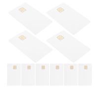 BEBEMOKO Carte Ic Bianche con Chip At24C16 16K Memoria 15 Pezzi PVC Bianco Tessere per Sistemi Controllo Accessi Parcheggi Intelligenti Schede Compatte Resistenti a Schizzi e Sporco