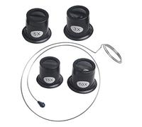 BEBEMOKO Lente D’ingrandimento Occhialini per Orologiai, Strumenti per Riparazione Orologi e Gioielli, Vetro e Metallo Leggero, Portatile e Pratico per Professionisti e Colore Casuale