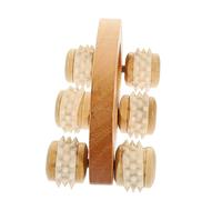 BEBEMOKO Massaggiatore Manuale Legno Per Corpo e Viso Roller Per Rilassamento Muscolare e Stretching Strumento Ergonomico Per Sport e Viaggi Leggero e Portatile