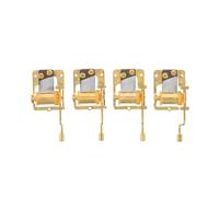 BEBEMOKO Meccanismo Carillon Fai da Te 4 Pezzi Placcato Oro Musica per Elisa e Castello nel per Sostituzione e Creazione, Movimento Manuale per Carillon e Accessori Musicali