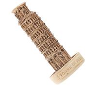 BEBEMOKO Mini Riproduzione Torre Pendente di Pisa in Resina Decorazione da Tavolo Architettura Tradizionale Scultura Vintage per Casa e Ufficio Ornamento Duraturo e Raffinato