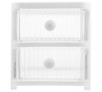 BEBEMOKO Organizer Cassetto Multistrato per Scrivania Scatola Portaoggetti in Resistente Contenitore Cosmetici e Accessori con Robusta Adatto Ufficio e Camera