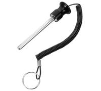 BEBEMOKO Perno di Caricamento per Bilanciere in Lega di Alluminio Corda di Trazione Nera 10x105 Mm, Supporto per Pacco Pesi Resistente, Accessorio per Attrezzi da Palestra e Allenamento