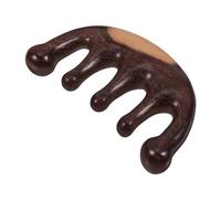 BEBEMOKO Pettine Denti Larghi in Legno Per Massaggi Alla Testa Pettine Per Cuoio Capelluto Ergonomico Portatile Strumento Antistatico Per Dei Capelli
