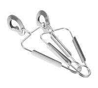 BEBEMOKO Pinze da Cucina in Acciaio Inox 2 Pezzi Molla per Lumache e Frutti di Mare, Clip Alimenti Impugnatura Ergonomica per Servire a Cena e Feste