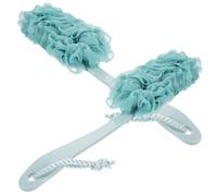 BEBEMOKO Set 2 Pezzi Spazzola per Corpo da Bagno Manico, Scrubber Massaggiante per Schiena e Pelle, Strumento Esfoliante la Pulizia Profonda e Benessere Quotidiano Colore Colore Casuale