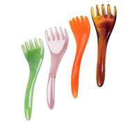 BEBEMOKO Set 4 Pezzi Pettine Massaggiante Cuoio Capelluto Pettine Resina Antistatico Rilassamento Testa Portatile Leggero Massaggiatore per Crescita dei Chioma