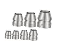 BEBEMOKO Set 7 Pezzi Cunei di Metallo per Martelli e Manici, Accessori per Fissaggio e Rinforzo Strutture in Legno, Kit Compatto in Ferro Resistente per Falegnami e Operai Edili