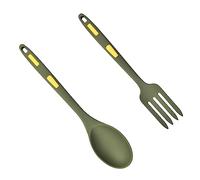BEBEMOKO Set Di Utensili Da Cucina Silicone Antiadente Di Forchetta e Cucchiaio Per Cottura e Mescolatura Utensili Multiuso Per Pentole Antiaderenti
