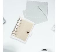 BEBEMOKO Set Quaderno ad Anelli in Pvc 6 Fori, Taccuino Creativo, Formato Portatile per Scuola e Ufficio, Design Pratico e Moderno