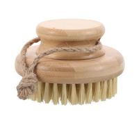 BEBEMOKO Spazzola da Bagno in Bambù e Sisal, Spazzola Esfoliante a Secco per Corpo, Rimozione Cellule Morte, Massaggio e Scrub Corpo, Manico Ergonomico, Cura Quotidiana per Pelle Sensibile