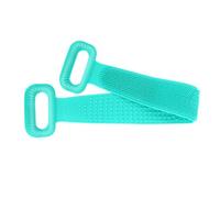 BEBEMOKO Spazzola Esfoliante in Silicone per Doccia Verde Spazzolone Bagno per Massaggio Corpo e Pulizia Profonda Striscia Lunga con Anelli per Schiena Collo e Spalle