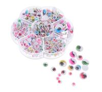 BEBEMOKO Stick Adesivi Occhi Colorati per Scatola Occhi Wiggling per attività Artigianali Materiale Resistente e Facile da Usare per Progetti Creativi