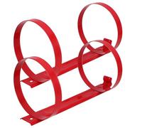 BEBEMOKO Supporto per Estintore da Parete Doppio Anello 2 Kg, Staffa in Acciaio al Carbonio Robusta, Kit di Montaggio Salvaspazio per Auto, Ufficio e Hotel, Porta Estintore Compatto