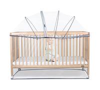 Beberoad Zanzariera Universale per Lettino Lettini Culle Neonato, Protezione Insetti per Neonati/Bambini,Facile Da Montare (Bianco,91X145X145cm)