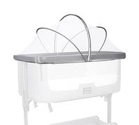 Beberoad Zanzariere per Culla Fianco Letto/Lettino Co-Sleeping/Culletta portatile neonato, Protezione Insetti per Neonati/Bambini,Facile Da Montare(Bianco,96X55cm)