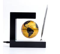 BEBEVOGUE Globo a levitazione magnetica con luce LED integrata, 7,6 cm, giocattolo ad alta tecnologia, per casa, ufficio, camera da letto, scrivania, gadget decorativo, regalo di Natale per