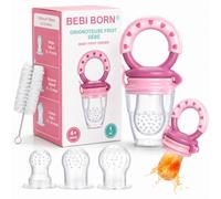 Bebi Born Ciuccio Frutta Neonati Evolutivo Silicone Senza BPA 3 Misure Rosa