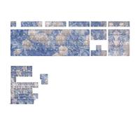 BEBIKR 135 Tasti Double Shot PBT Keycaps Fiore Keycap Set Side Print Retroilluminazione Tappi per Tastiera Meccanica PBT Retroilluminato Keycaps