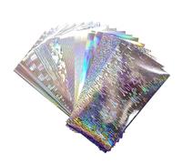 BEBIKR 18Pcs Riflettente Pesce Adesivi Holographics Film Lampeggiante Nastro Esca Adesivo