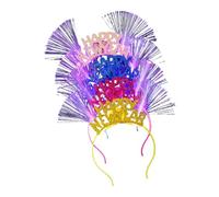 BEBIKR Cerchietto per capelli da donna, 5 pezzi, cerchietto per capelli con LED, per feste di Capodanno, colore casuale, copricapo festivo per feste di laurea e accessori fotografici