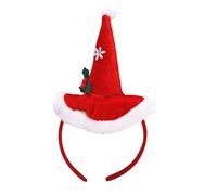 BEBIKR Cerchietto per capelli da donna, cappello di Natale, cerchietto per capelli di Natale, cappello da Babbo Natale, fascia per donne e ragazze, copricapo natalizio